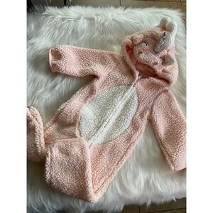 Baby kids Girl Carter's Light Pink Unicorn Halloween Party Costume Size 12m Used